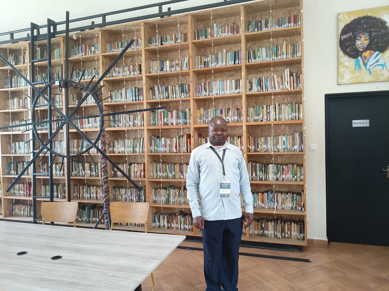 Scholar at archive library