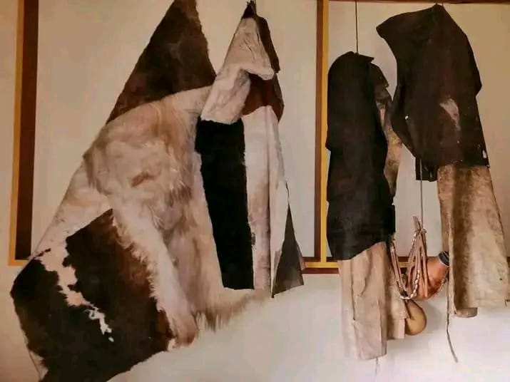 Traditional Nandi hide garments