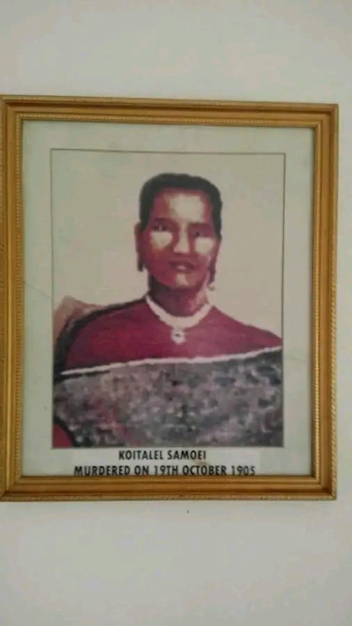 Framed portrait of Koitaleel Samoei